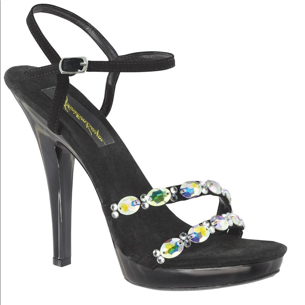 Johnathan Kayne Black Prom Pageant Heels